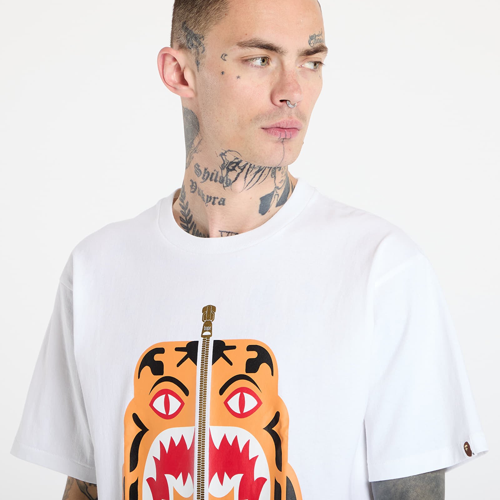 T-krekli A BATHING APE Colors Tiger Tee UNISEX White