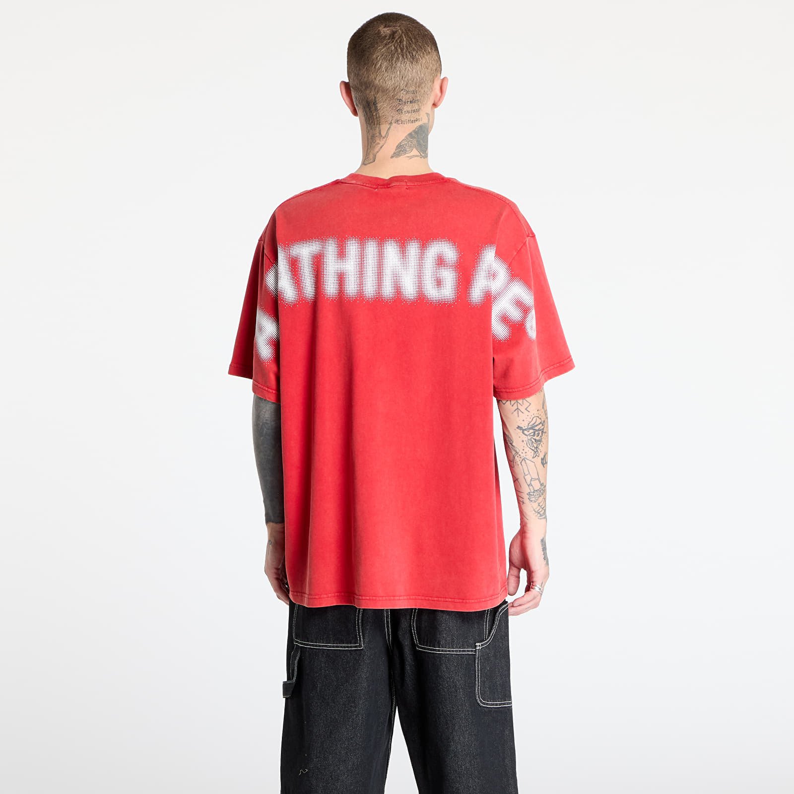 T-särgid A BATHING APE Pigment Print Ape Head Relaxed Fit Tee UNISEX Red
