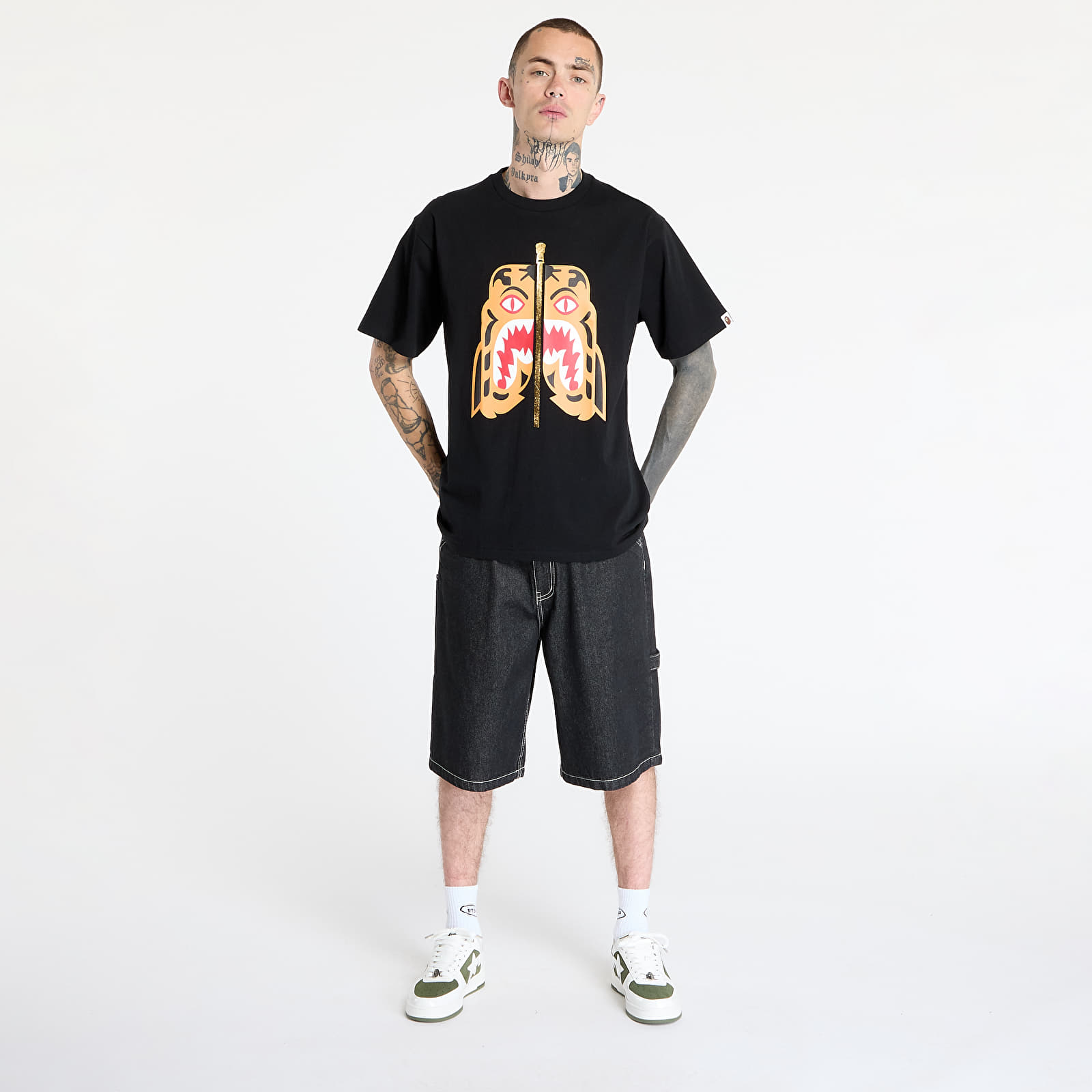 Футболки A BATHING APE Colors Tiger Tee UNISEX Black