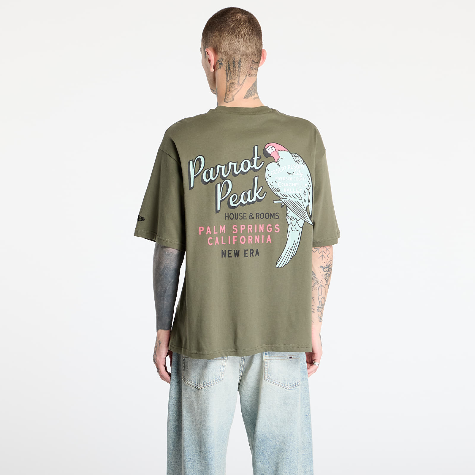 T-särgid New Era Animal Graphic Oversized Tee UNISEX New Olive