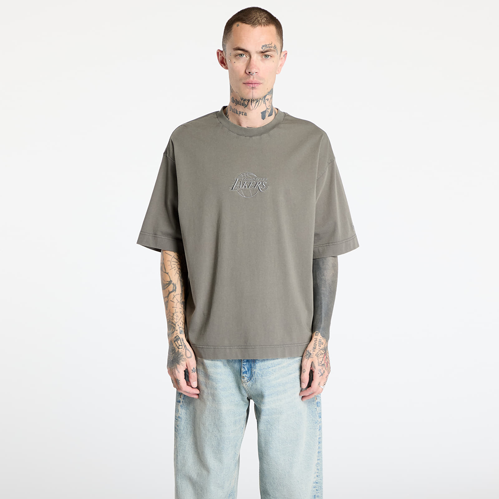 Koszulki New Era Los Angeles Lakers Washed Box Tee UNISEX Ahg