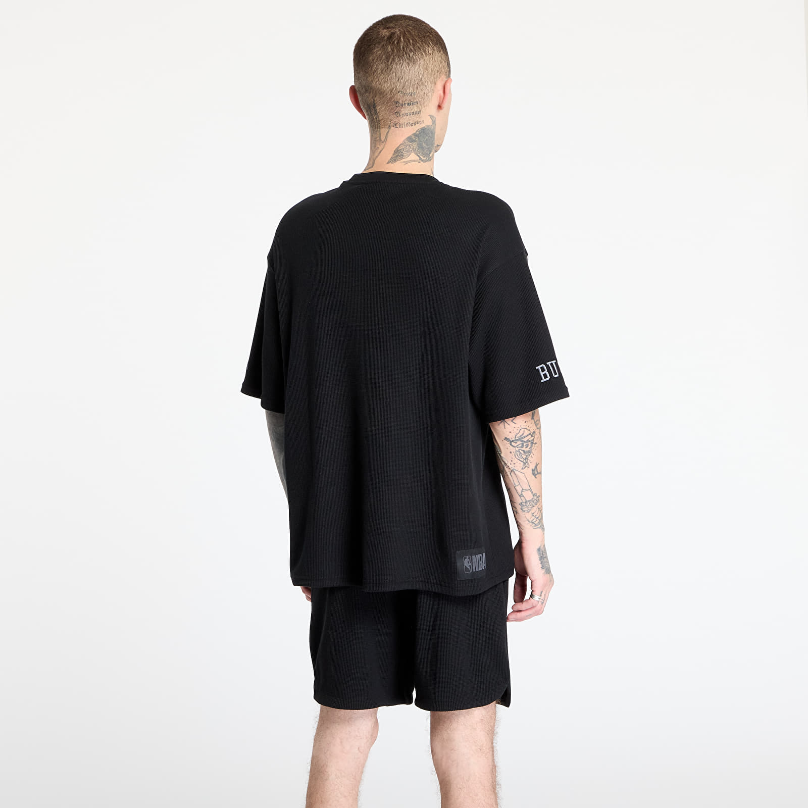 Koszulki New Era Chicago Bulls Waffle Oversized Tee UNISEX Black