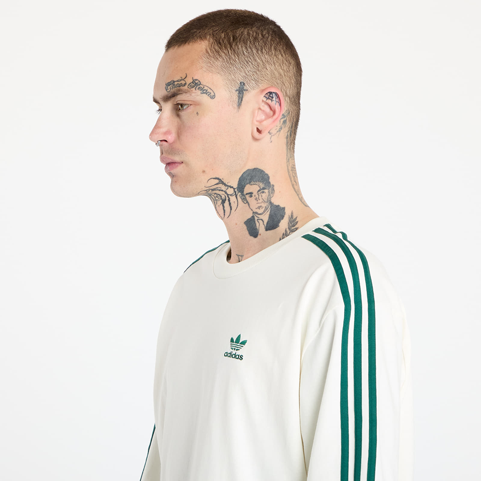 Tričká adidas Adicolor Oversized T-Shirt Off White/ Collegiate Green