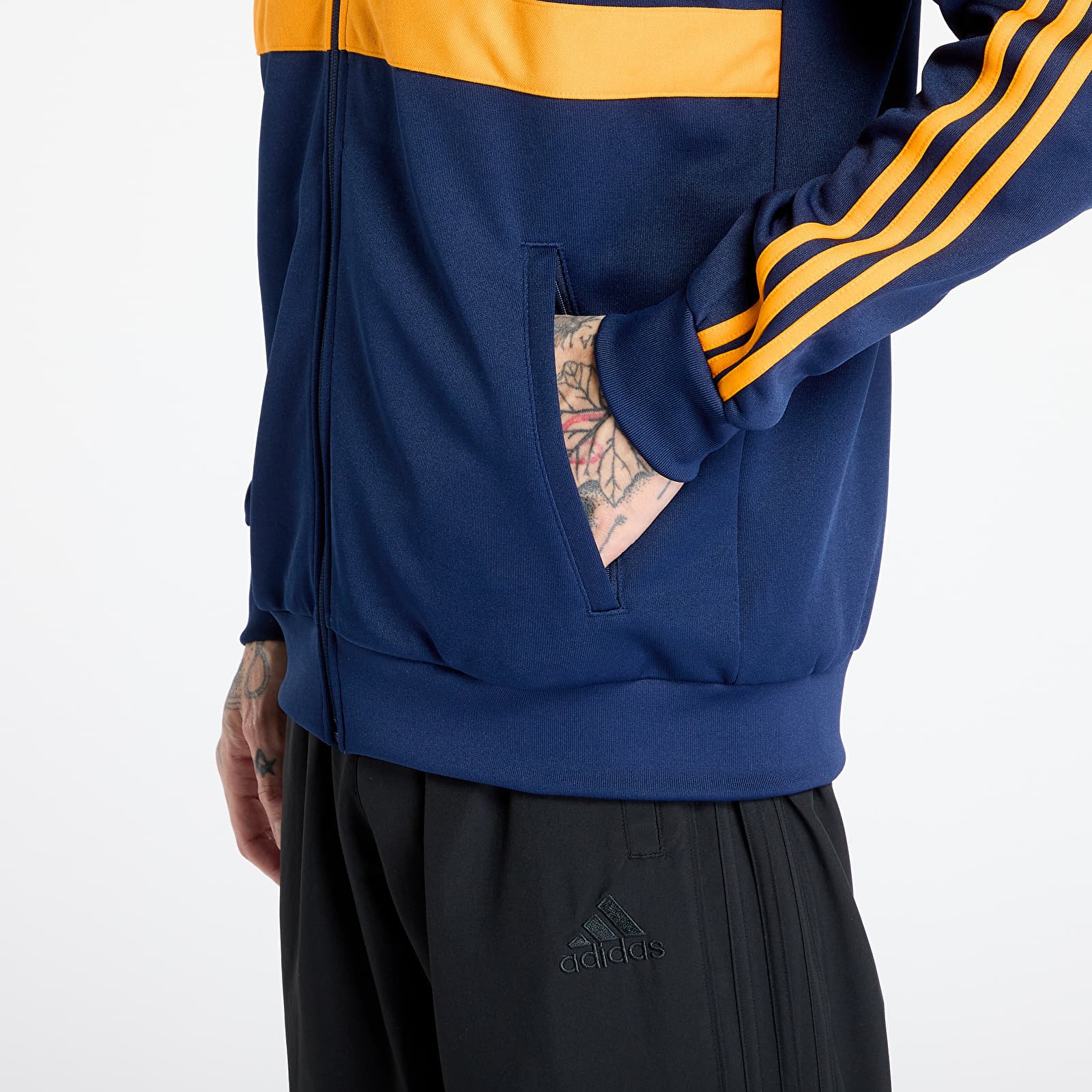 Mikiny adidas The First Track Top Night Indigo/ Crew Orange