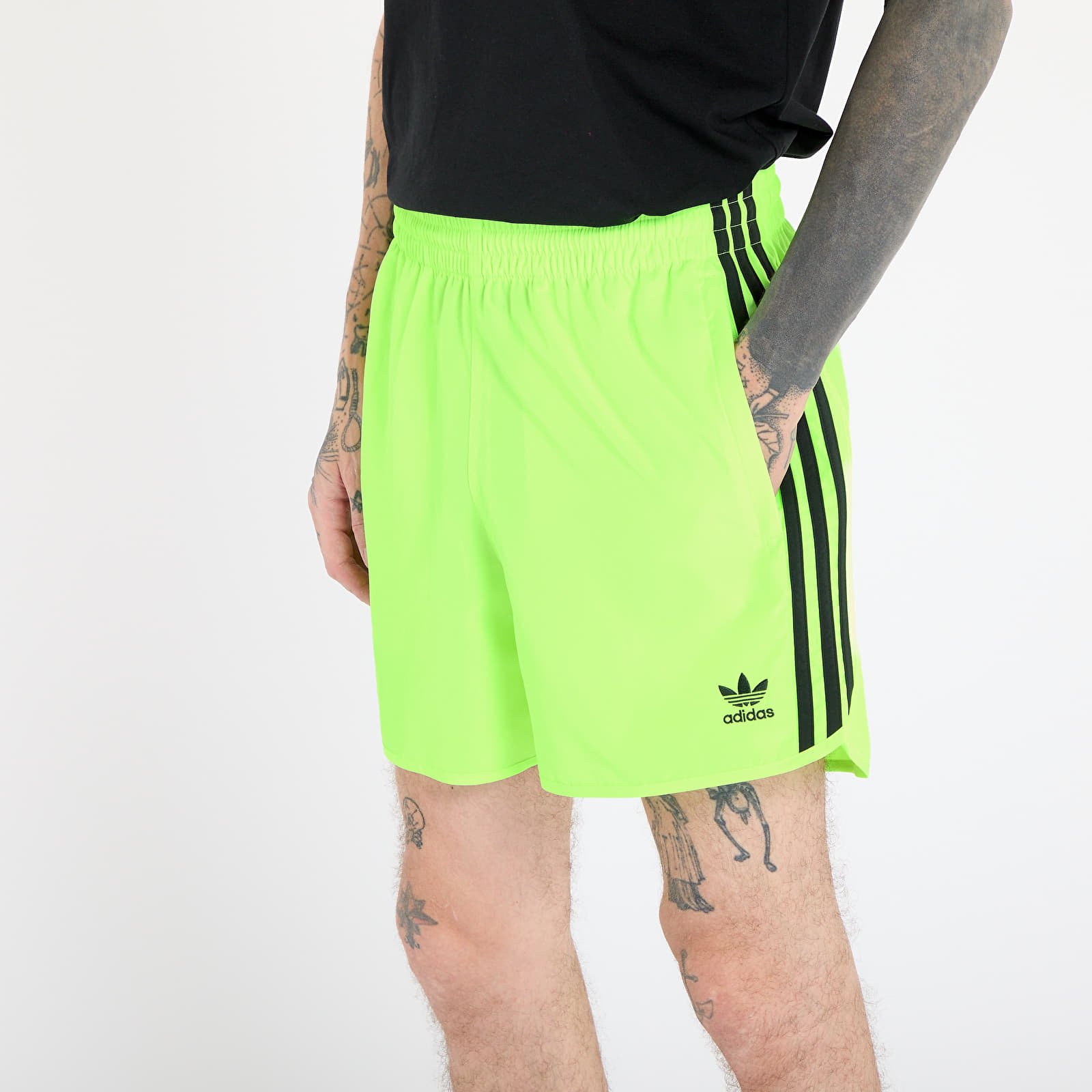 Rövidnadrágok adidas Adicolor Classics Sprinter Shorts Signal Green/ Black