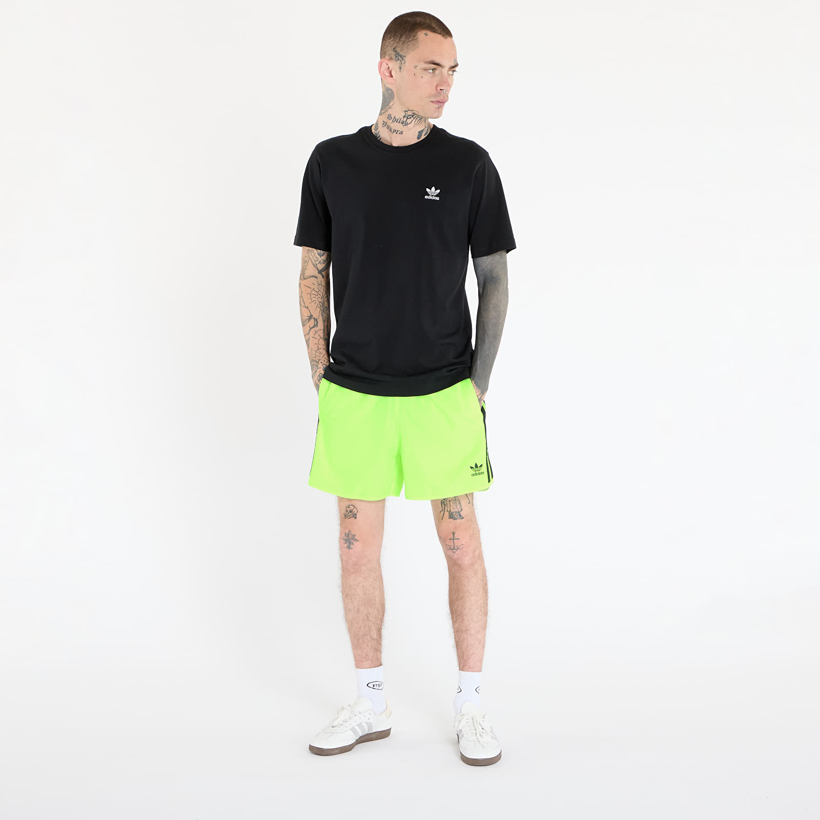 Rövidnadrágok adidas Adicolor Classics Sprinter Shorts Signal Green/ Black