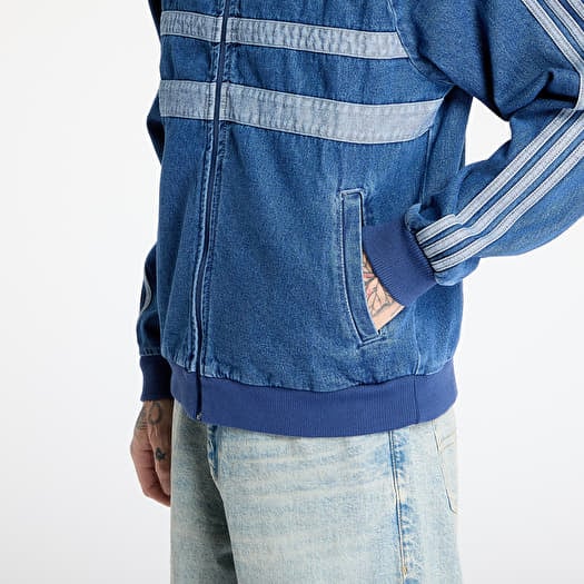 adidas Originals Adicolor First デニムトラックジャケット Jackets adidas Adicolor First Blue Denim Track Top Light