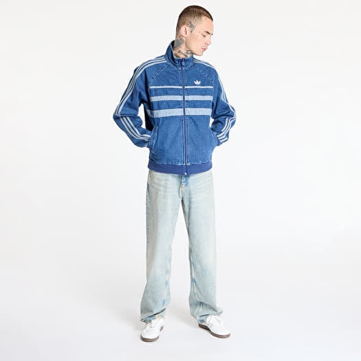 adidas Originals Adicolor First デニムトラックジャケット Jackets adidas Adicolor First Blue Denim Track Top Light