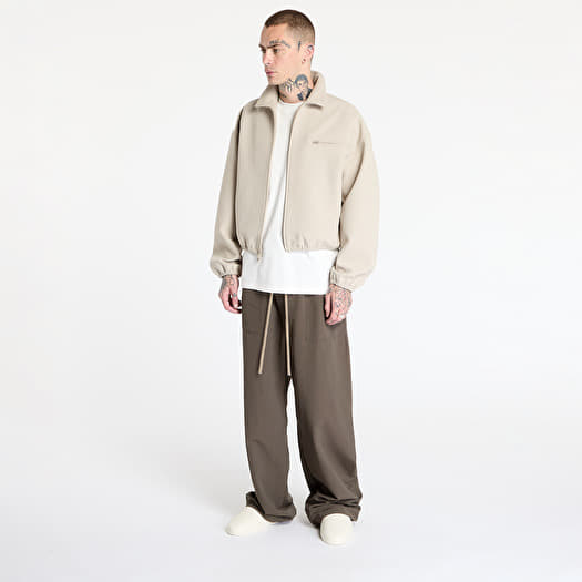 Jackets Fear of God Essentials Bonded Canvas Zip-Up Jacket Timber