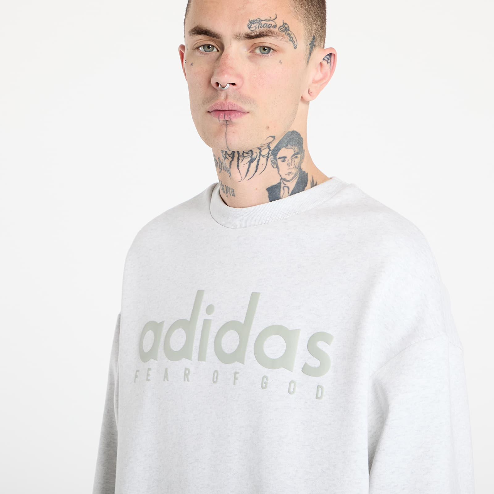 Hoodies and sweatshirts  adidas x Fear Of God Athletics Heather Fleece Crewneck Light Grey Heather