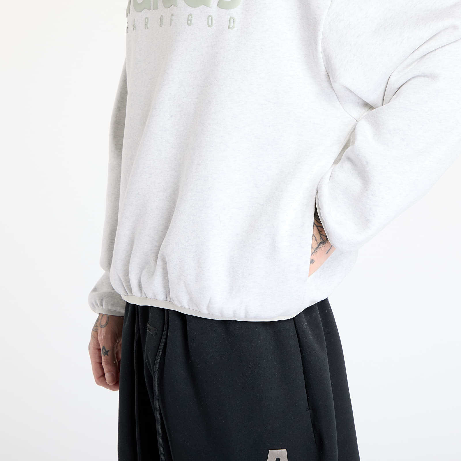 Hoodies and sweatshirts  adidas x Fear Of God Athletics Heather Fleece Hoodie Light Grey Heather