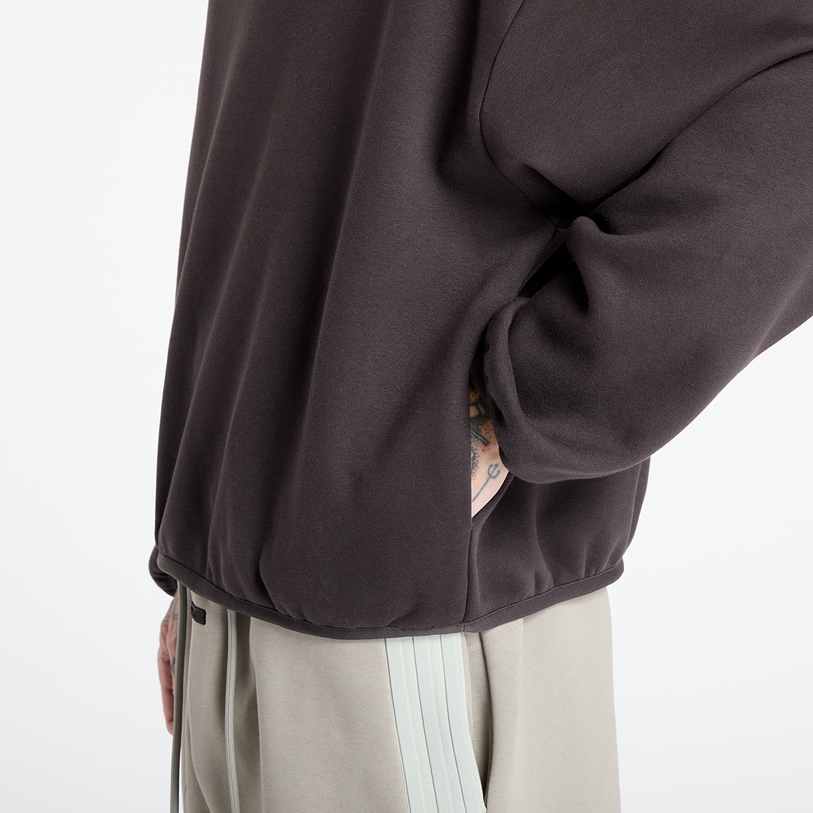 Mikinas ar kapuci un sporta krekli adidas x Fear Of God Athletics Fleece Hoodie Night Brown