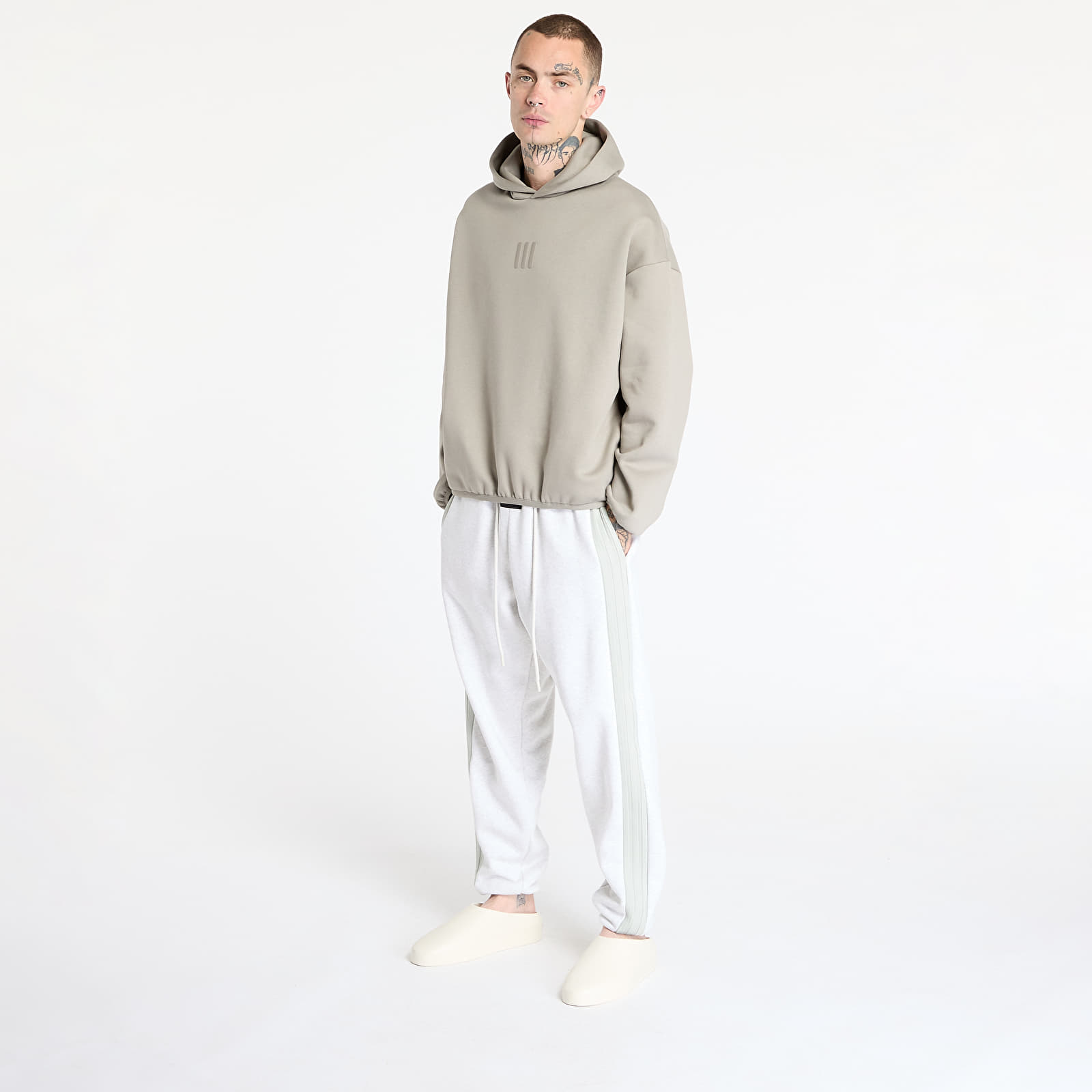 Mikinas ar kapuci un sporta krekli adidas x Fear Of God Athletics Fleece Hoodie Putty Beige