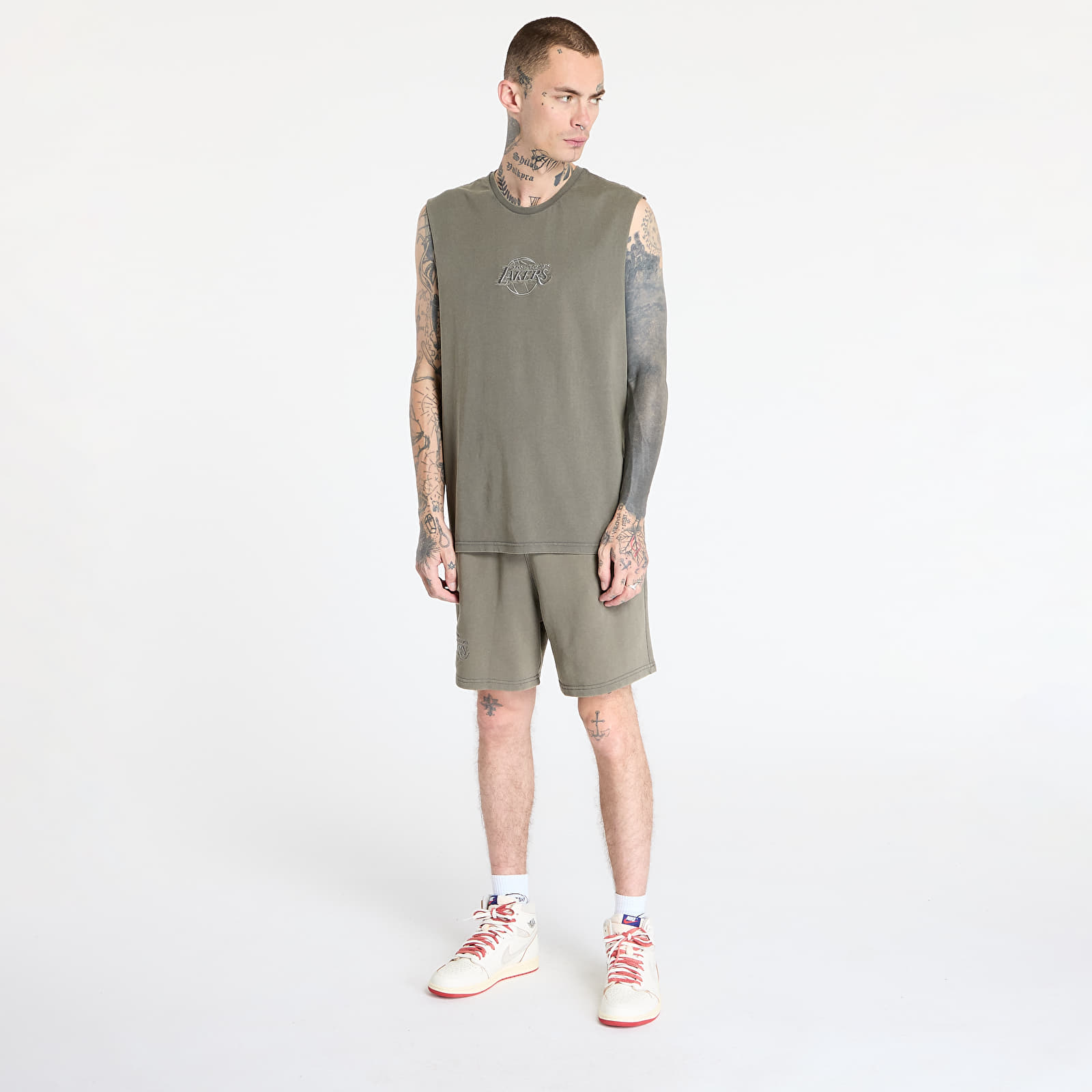 Vests New Era Los Angeles Lakers Washed Sleeveless Tee UNISEX Ahg
