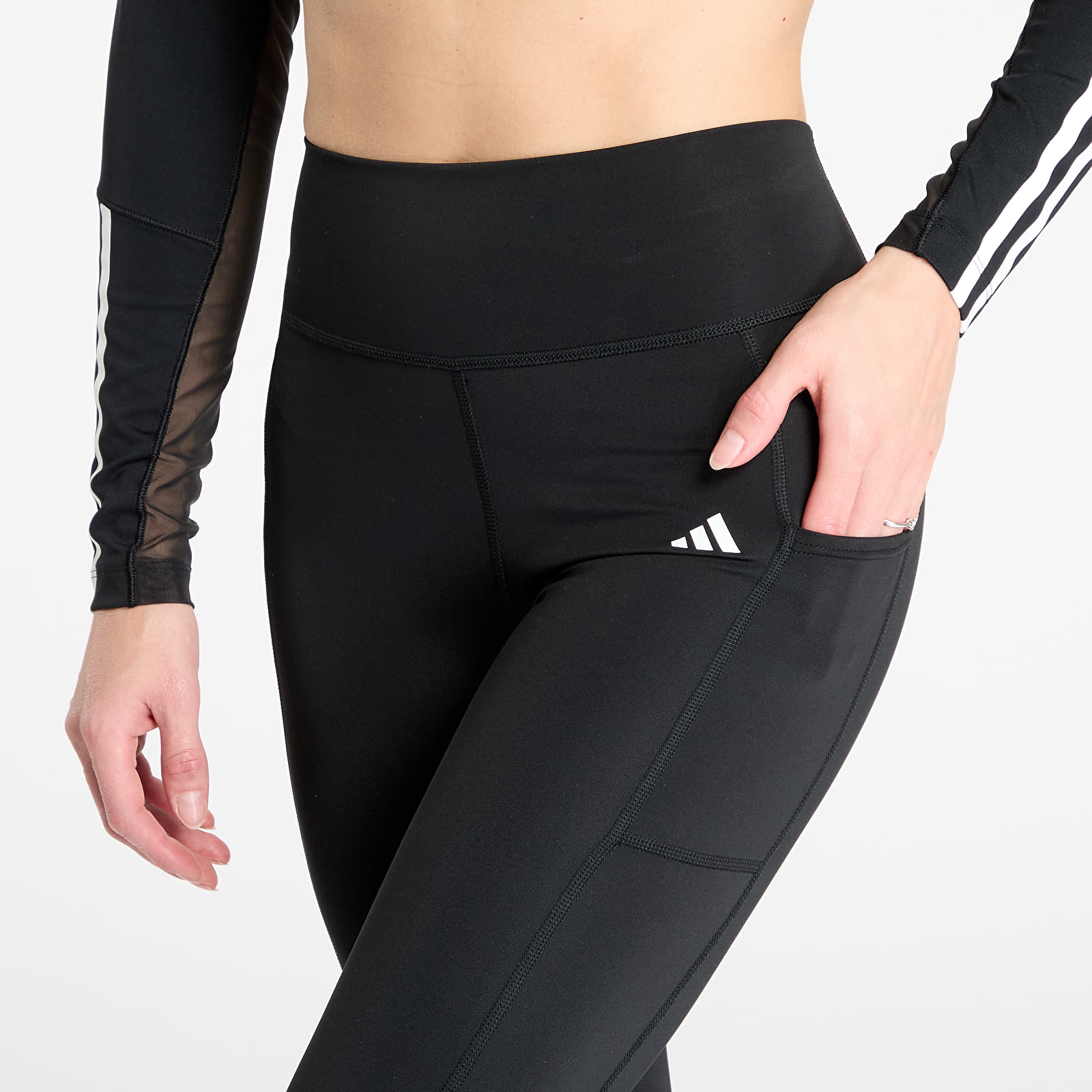 Legginsy damskie adidas Optime Full-Length Leggings Black