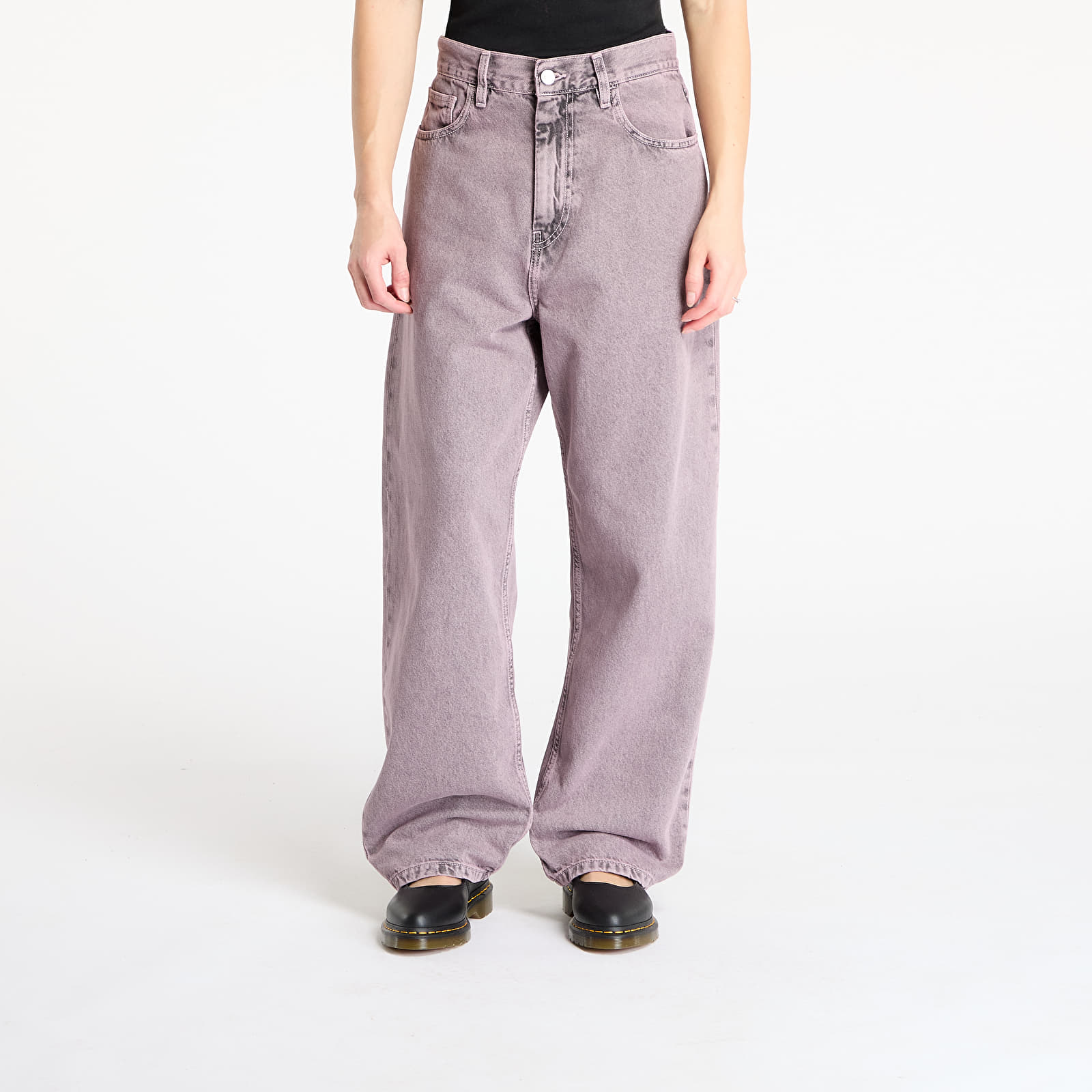 Hosen für Frauen Carhartt WIP W' Brandon Pant Black / Hortensia Garment Dyed