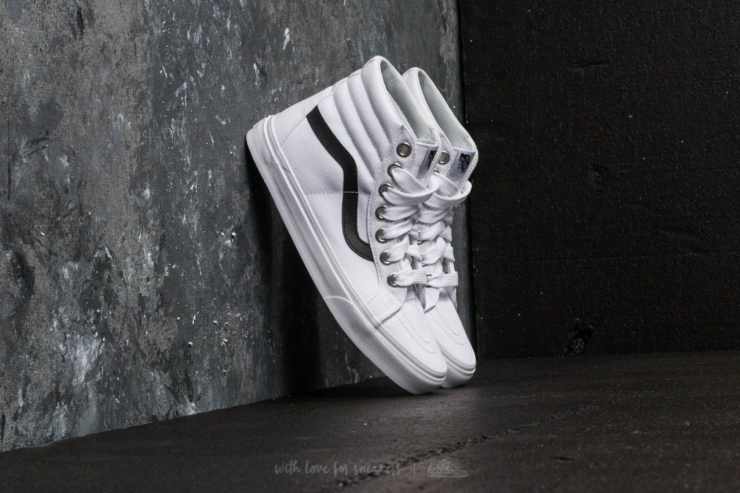 Men's shoes Vans Sk8-Hi Reissue (Oversized Lace) True White