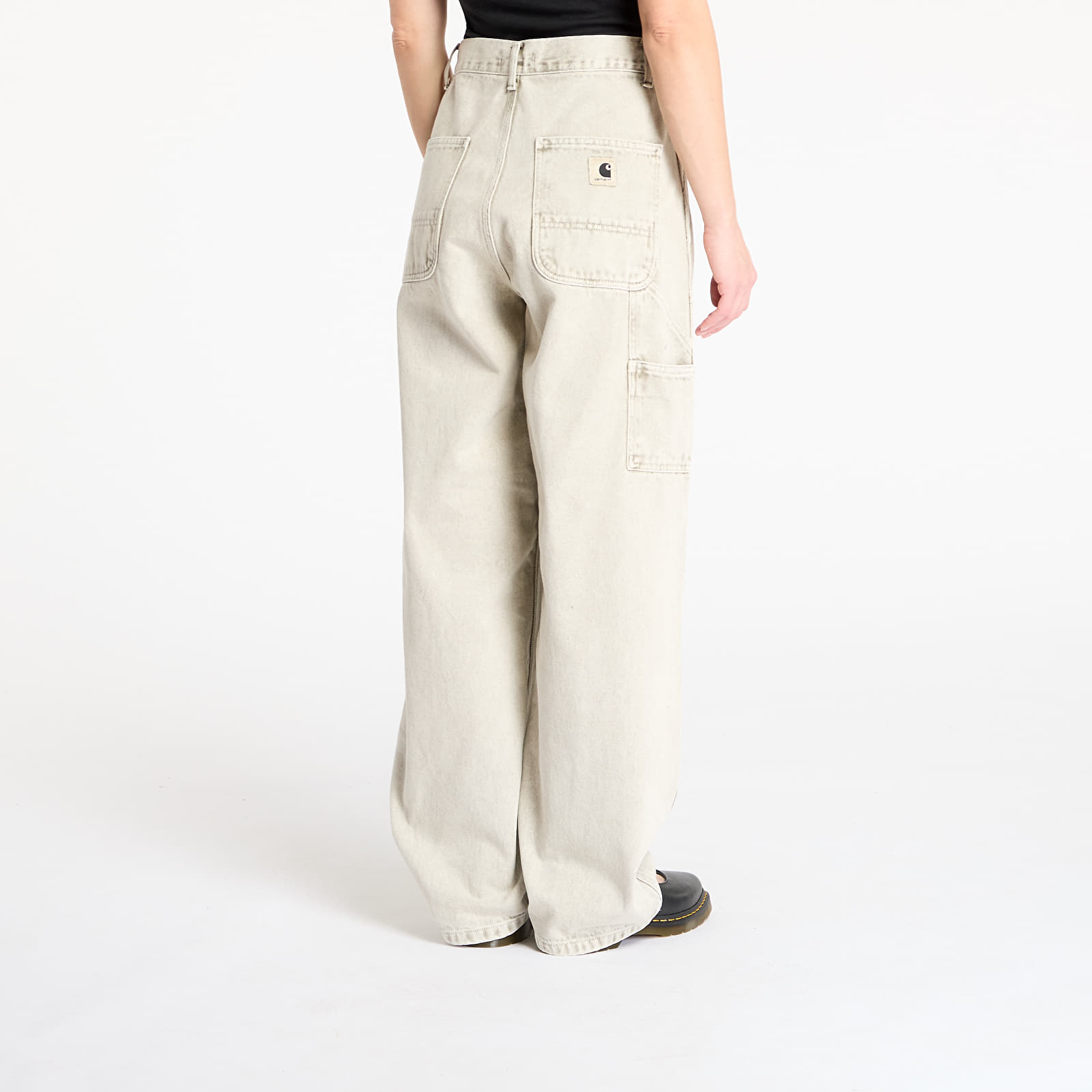 Női nadrágok Carhartt WIP W' Brandon Double Knee Pant Opuntia Chalk Wash