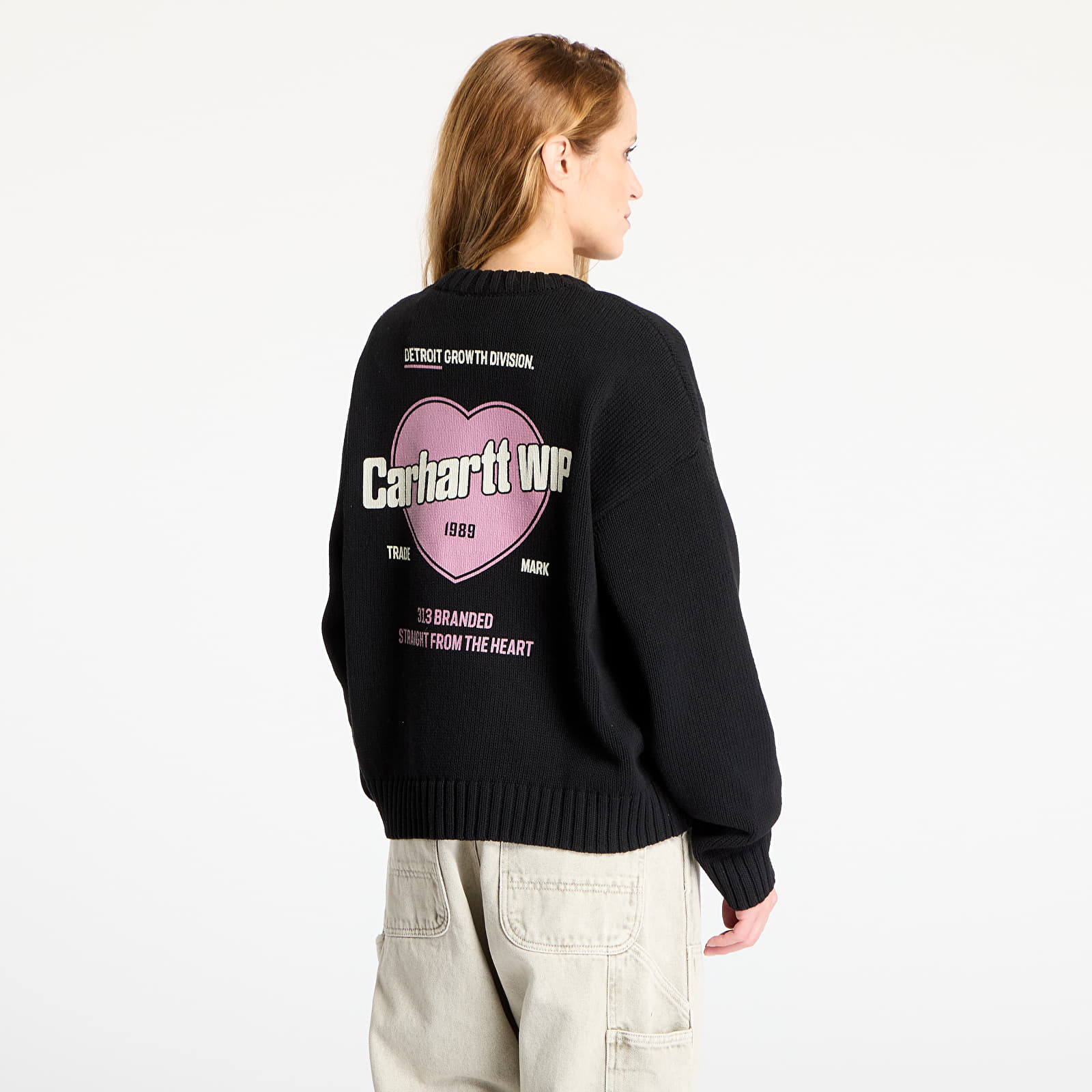 Női pulóverek Carhartt WIP W' Growth Sweater Black