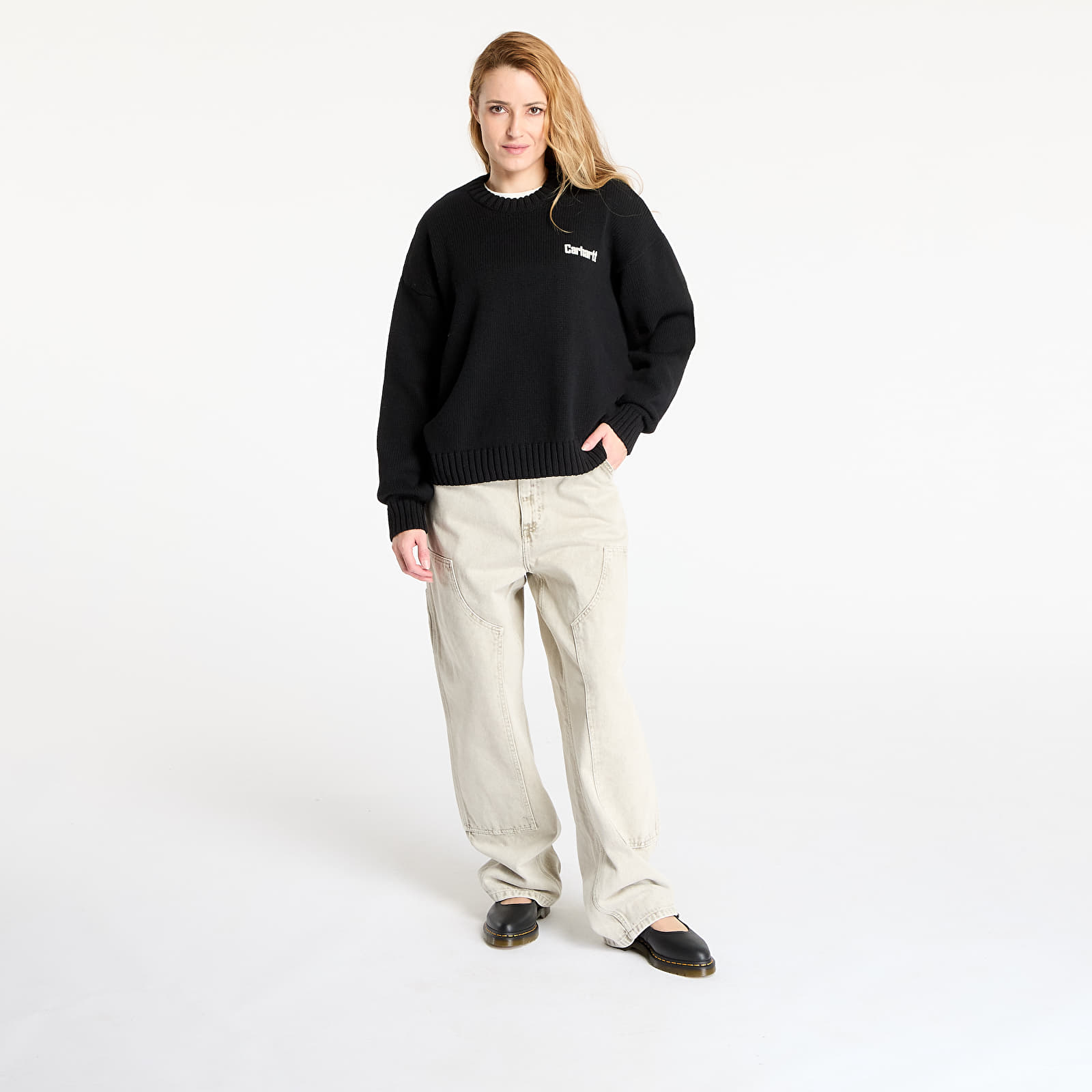 Női pulóverek Carhartt WIP W' Growth Sweater Black