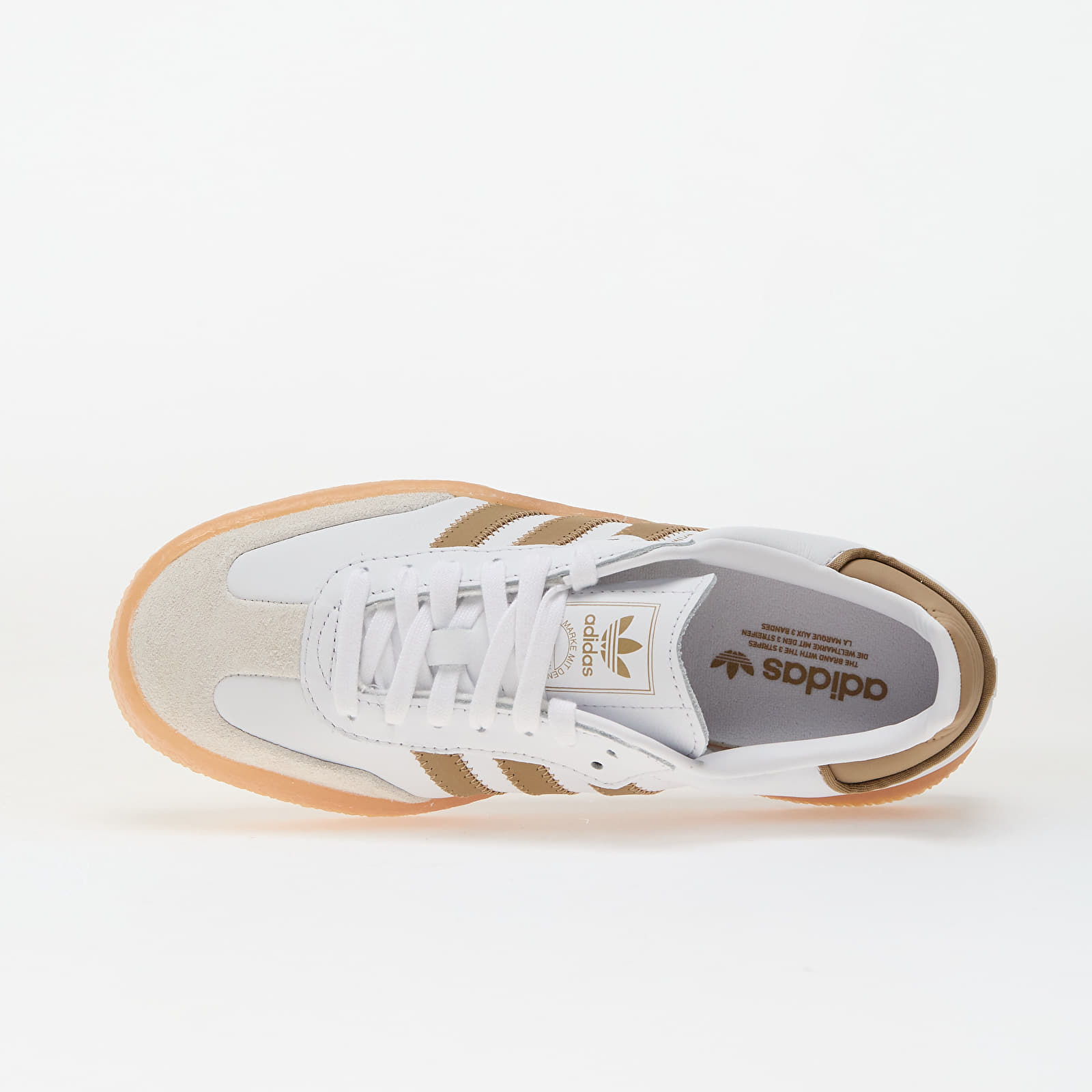 Încălțăminte și sneakerși pentru femei adidas Sambae W Ftw White/ Off White/ Cardboard