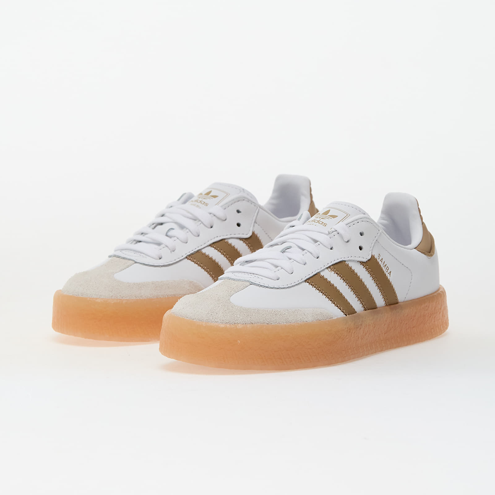 Încălțăminte și sneakerși pentru femei adidas Sambae W Ftw White/ Off White/ Cardboard