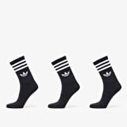 adidas 3 Stripes Crew Sock 3-Pack Black/ Black/ Black