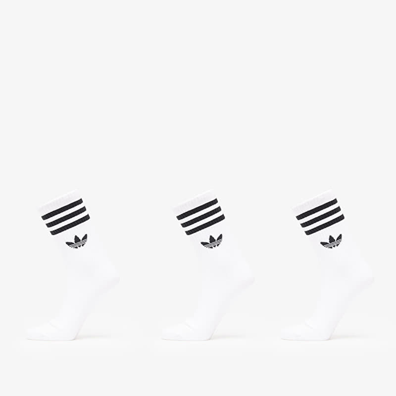 Sokker adidas 3 Stripes Crew Socks 3-Pack White/ White/ White