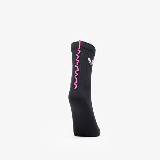 Socks adidas Ruffle Crew Socks 2-Pack Black/ Black (JX5210) | Footshop