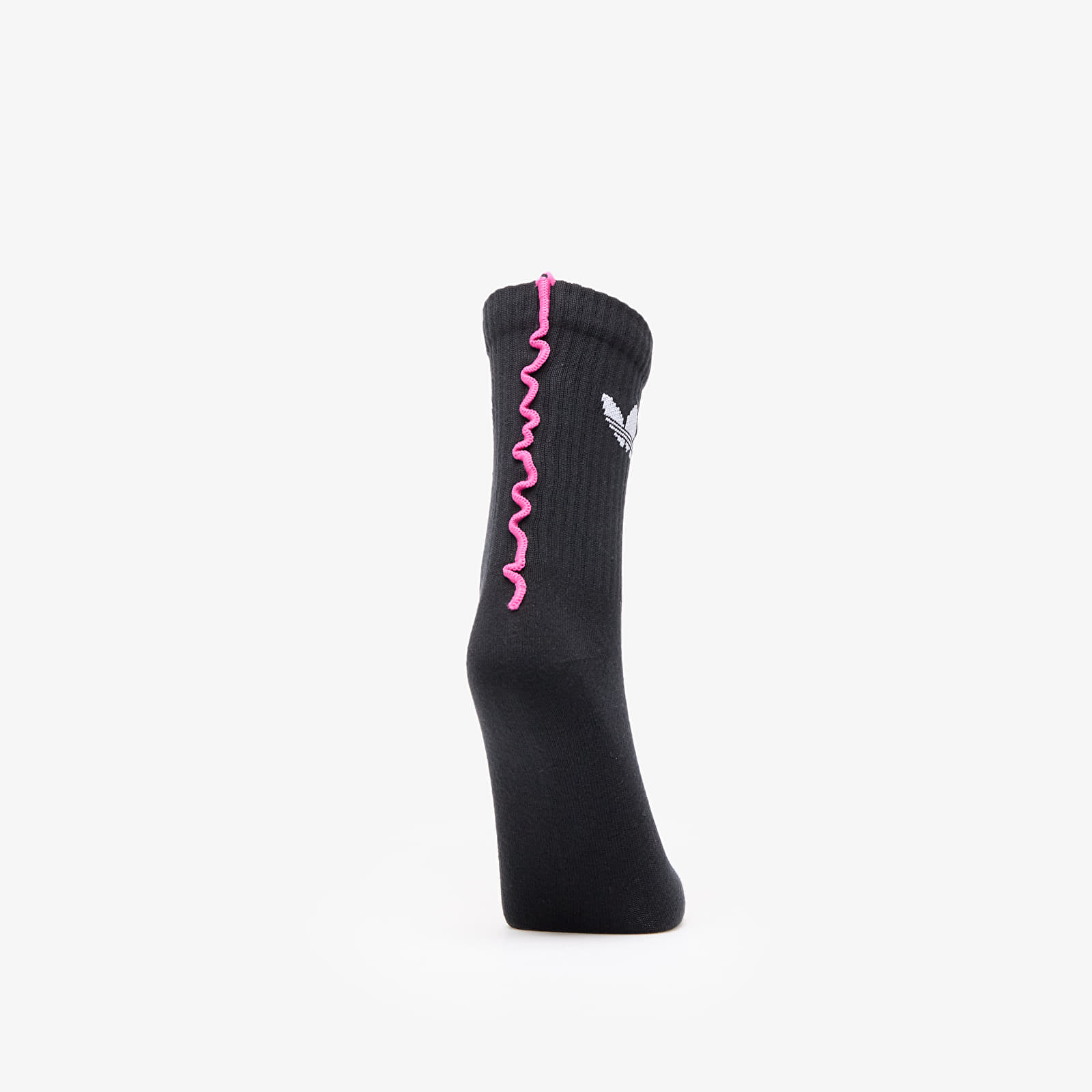 Sokid adidas Ruffle Crew Socks 2-Pack Black/ Black