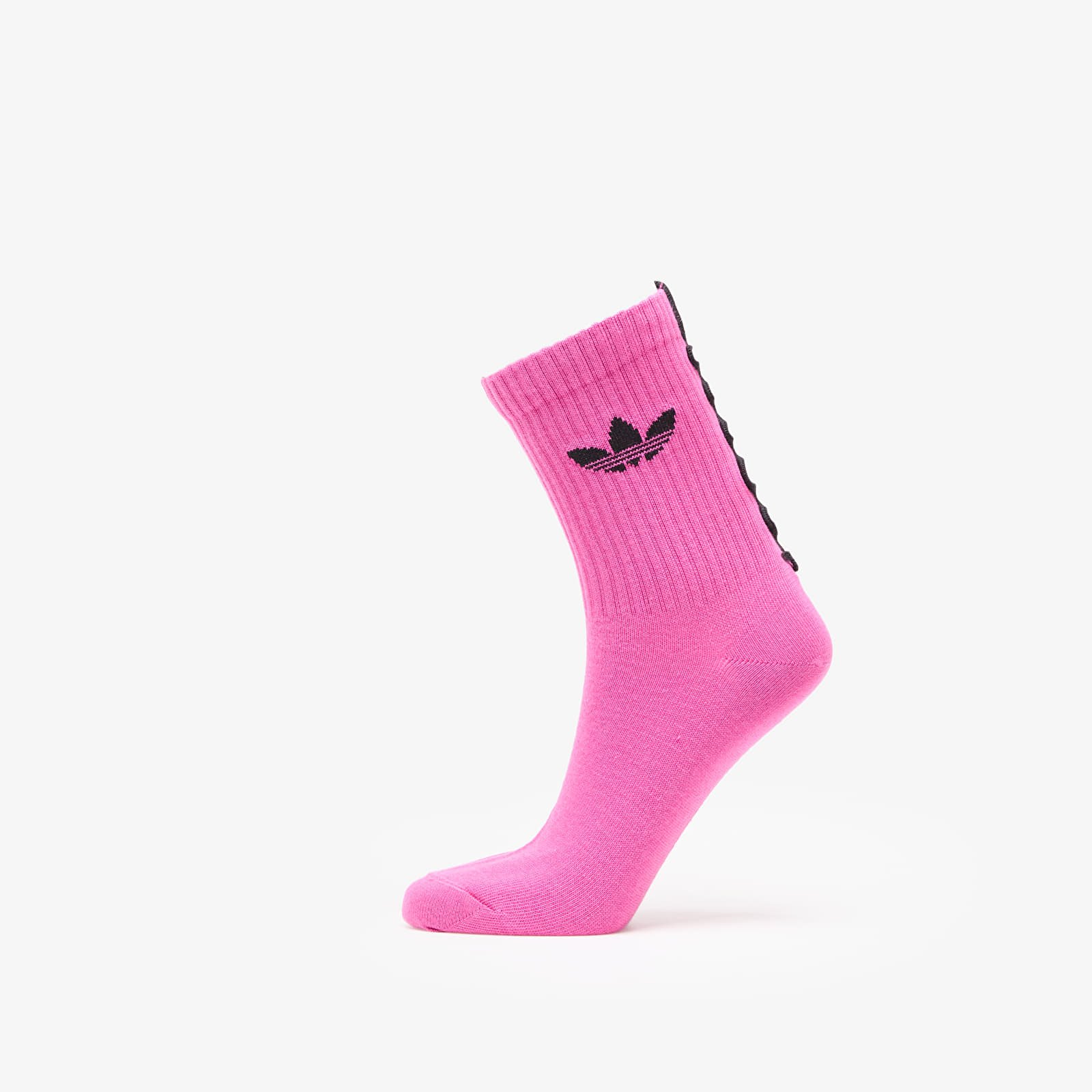 Sokid adidas Ruffle Crew Socks 2-Pack Black/ Black