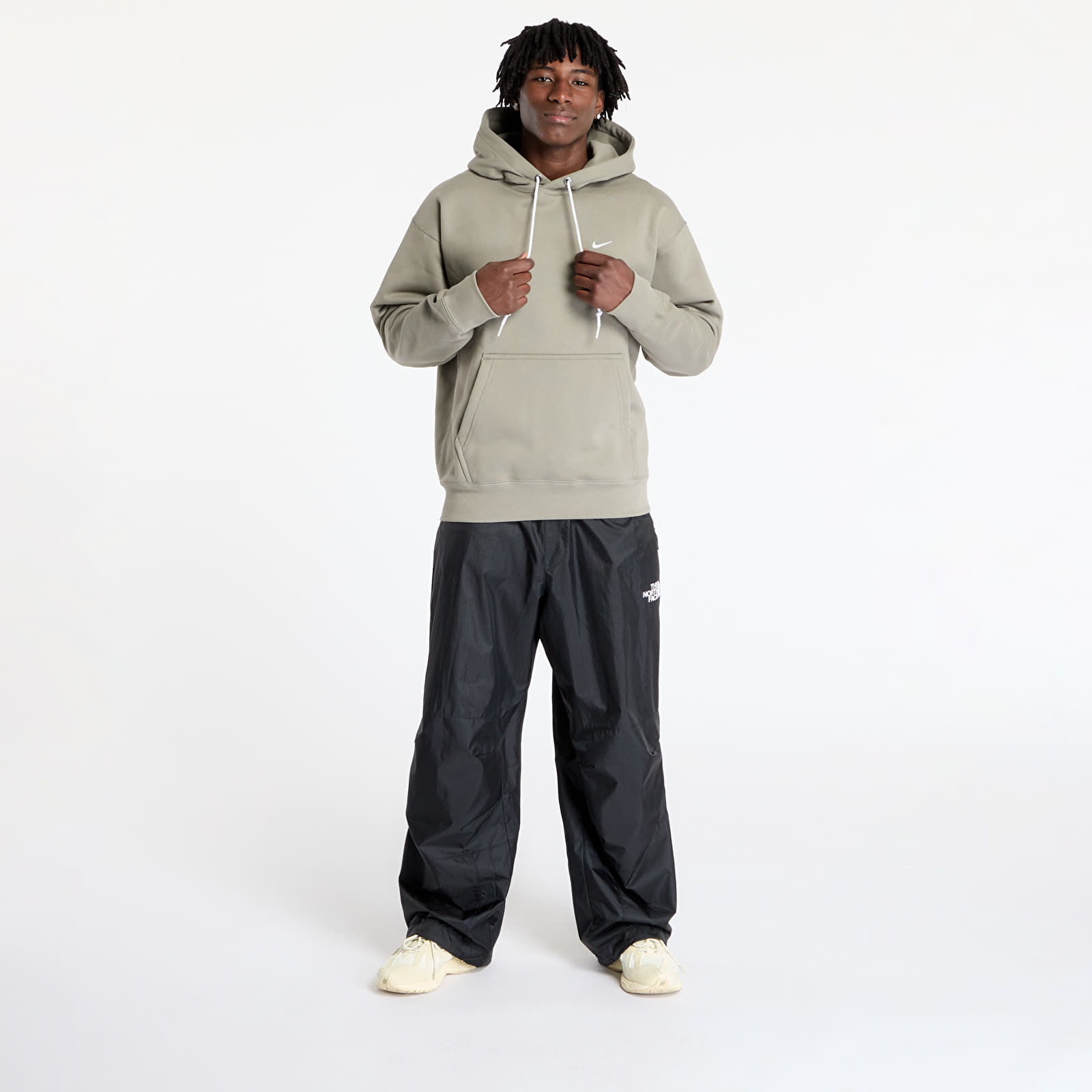 Bluzy z kapturem Nike M Nk Solo Swoosh Fleece Po Hoodie Light Army