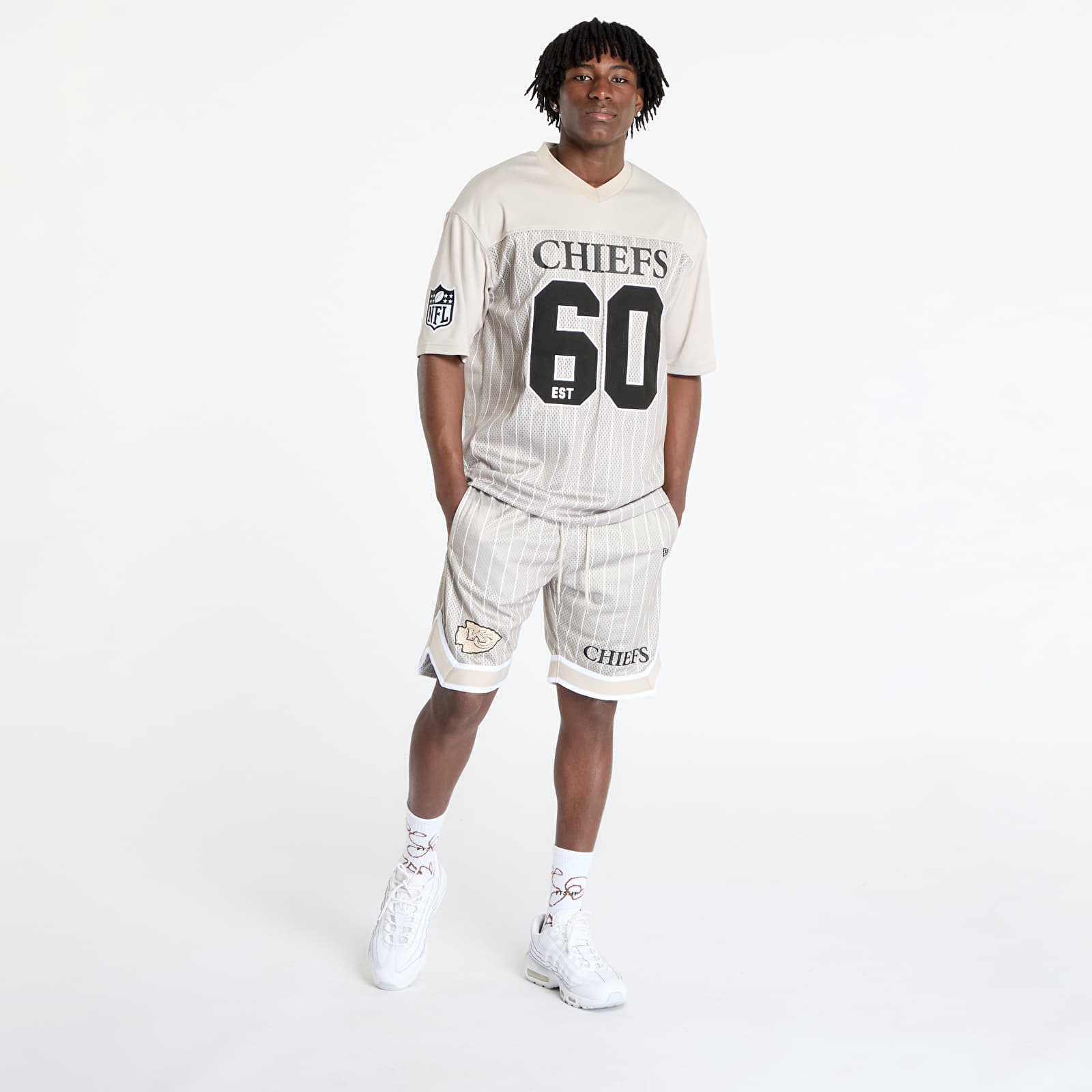 Pantaloni scurți New Era  Kansas City Chiefs NFL Pinstripe Short Stone