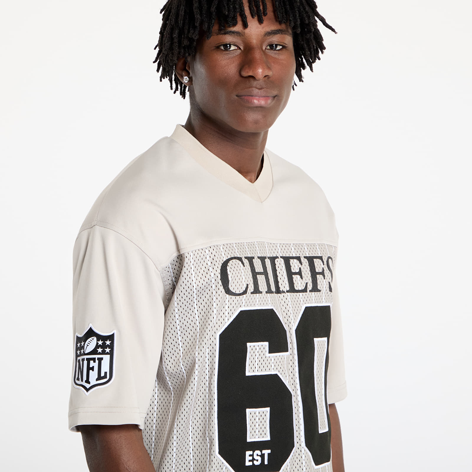 Koszulki New Era Kansas City Chiefs NFL Pinstripe Jersey UNISEX Stone