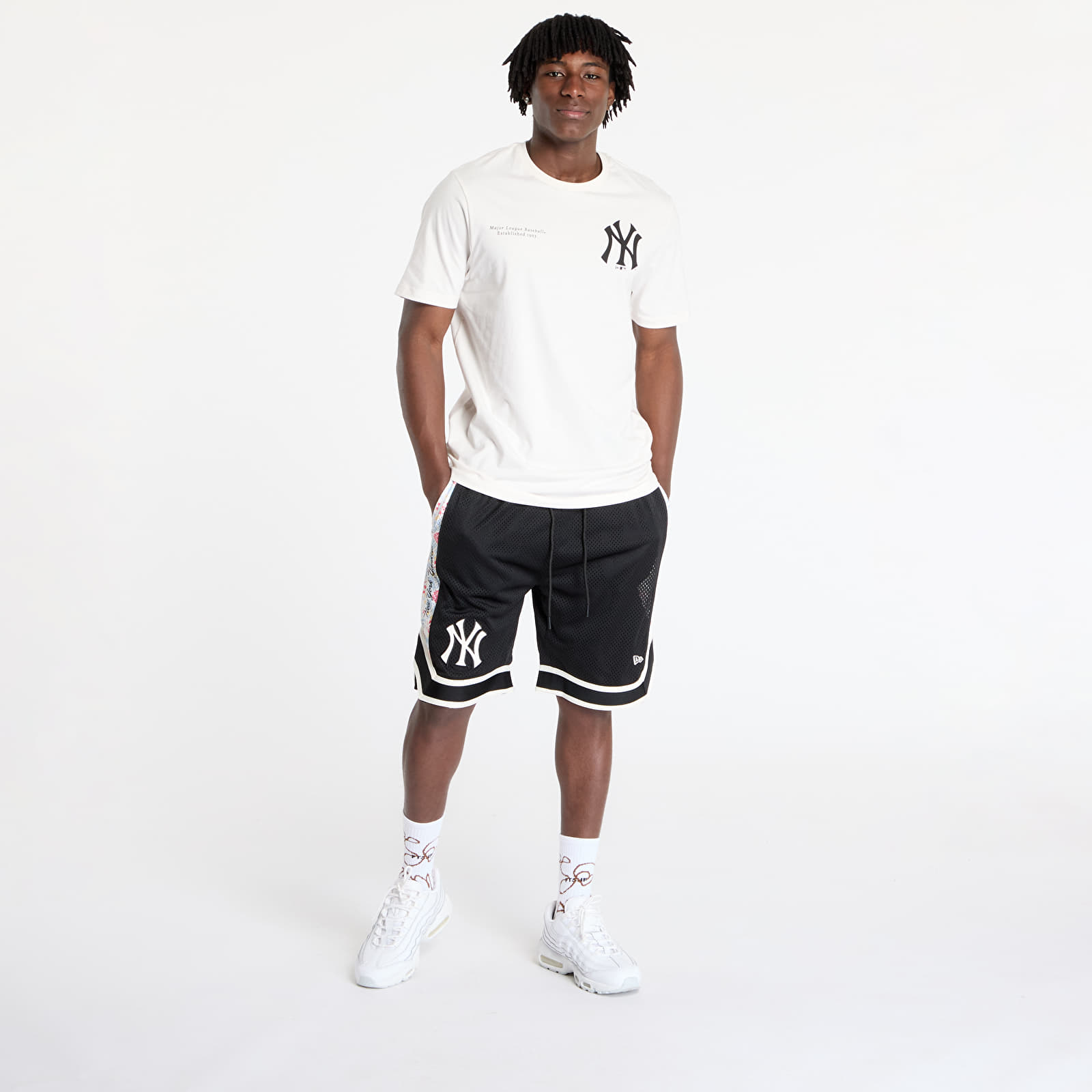 Šortky New Era New York Yankees MLB Infill Mesh Short Black