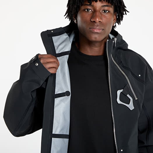 Raincoats HELIOT EMIL Moire Technical Jacket Black