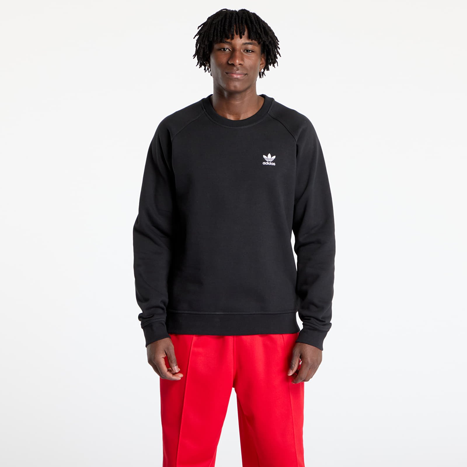 Hoodies and sweatshirts  adidas Trefoil Essentials Crew Sweatshirt Black
