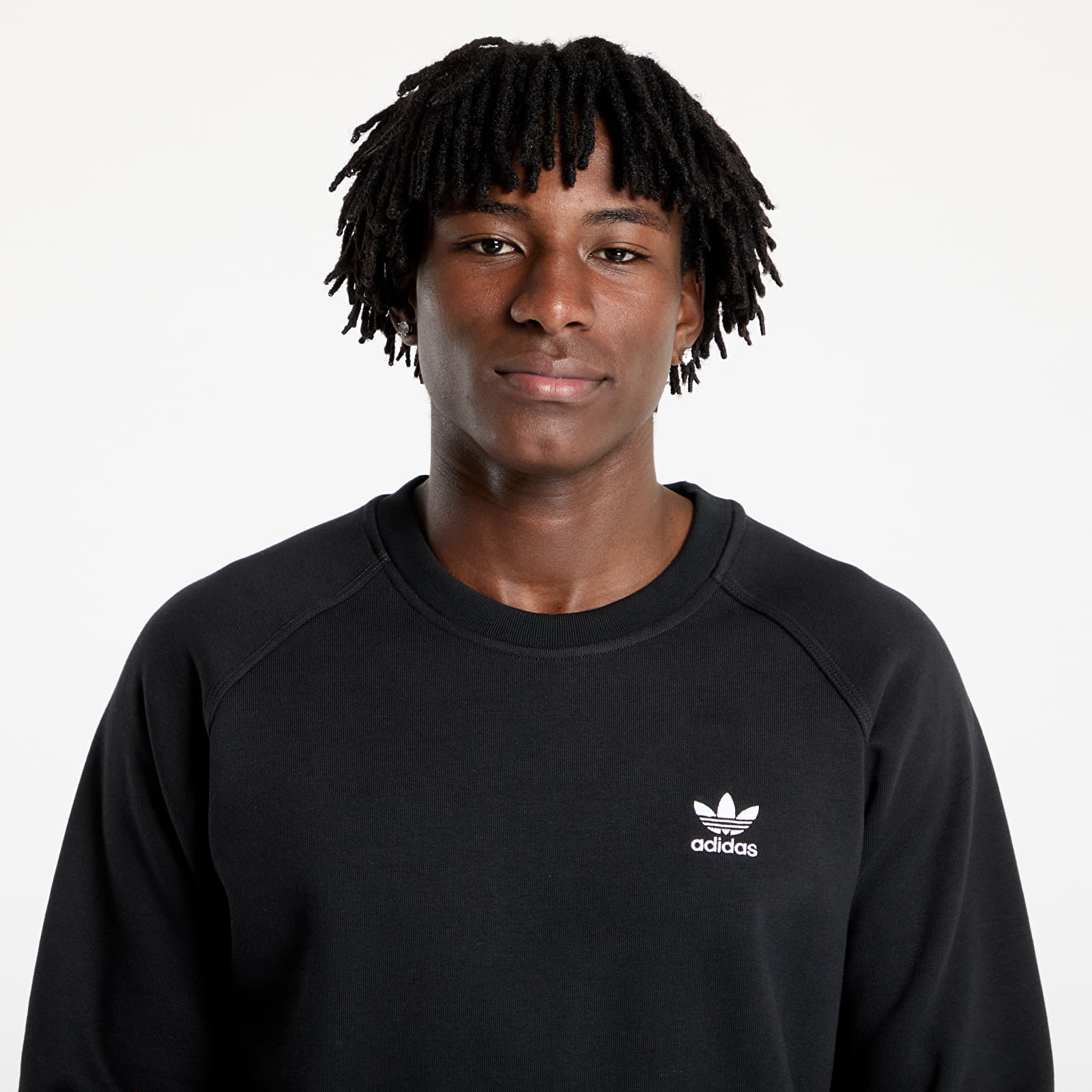 Hoodies and sweatshirts  adidas Trefoil Essentials Crew Sweatshirt Black