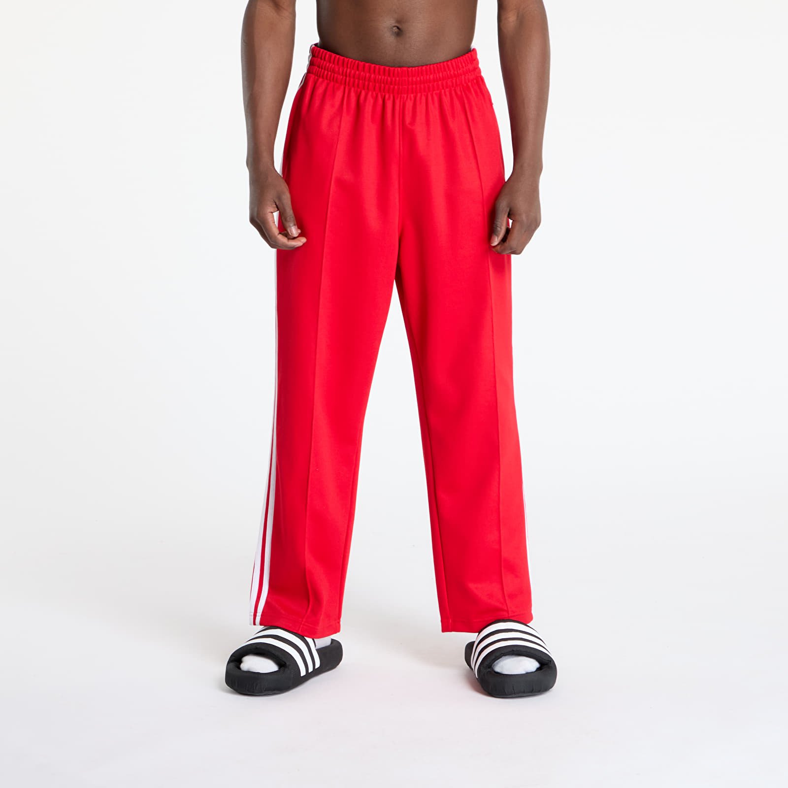 Nadrágok adidas Adicolor Baggy Fit Firebird Track Pants Better Scarlet/ Medium Grey Heather