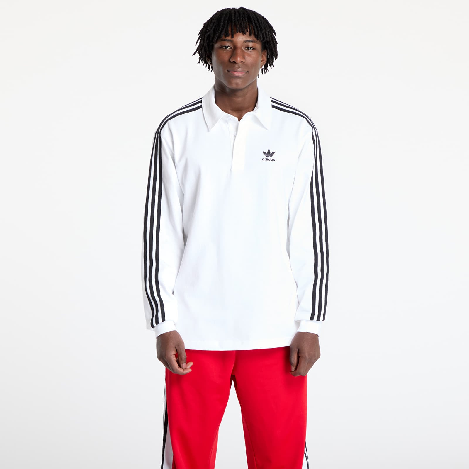 Tricou adidas Adicolor Rugby Polo Shirt White XL