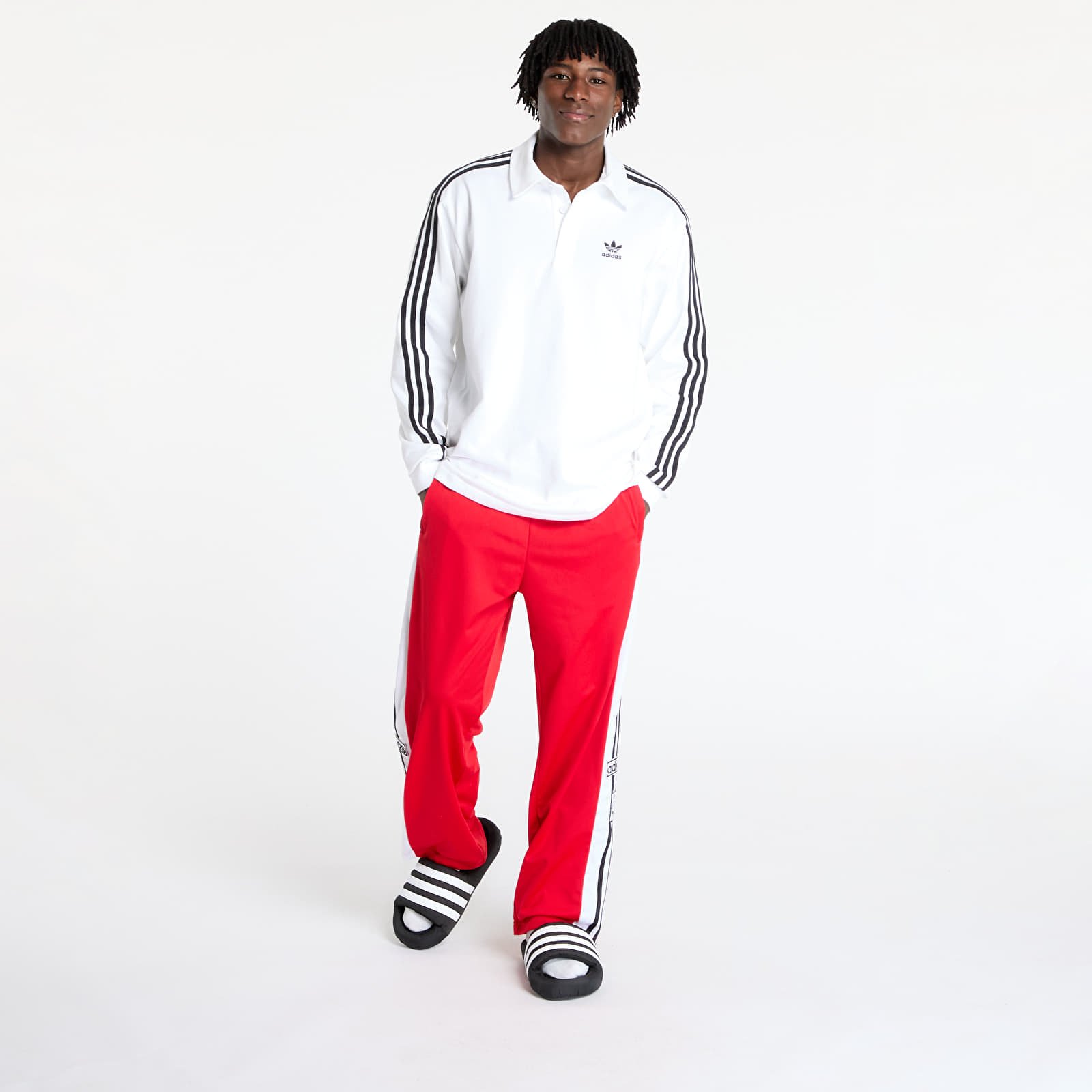 Pants adidas Originals Adibreak Tracksuit Bottoms Better Scarlet/ Black