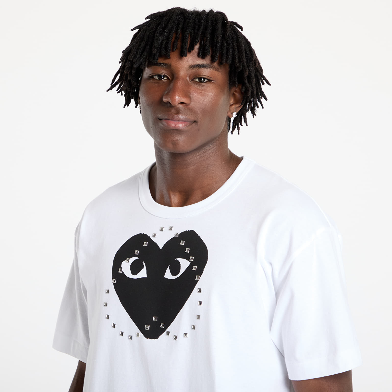 T-shirts Comme des Garçons PLAY Print Black x Studc T-Shirt UNISEX White