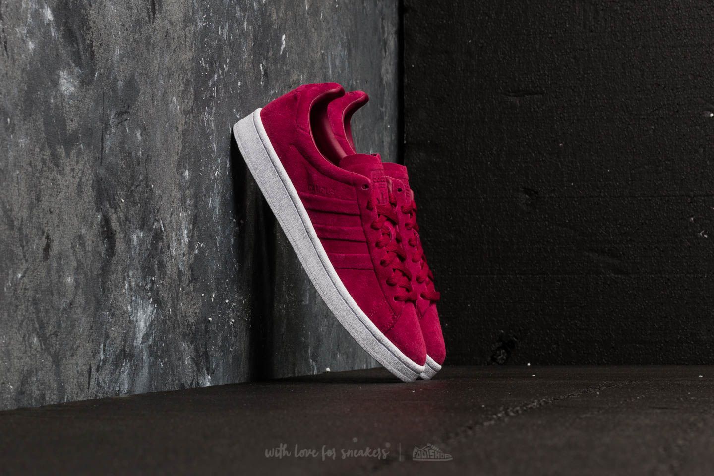 Zapatillas Hombre adidas Campus Stitch And Turn Mystery Ruby/ Mystery Ruby/ Ftw White