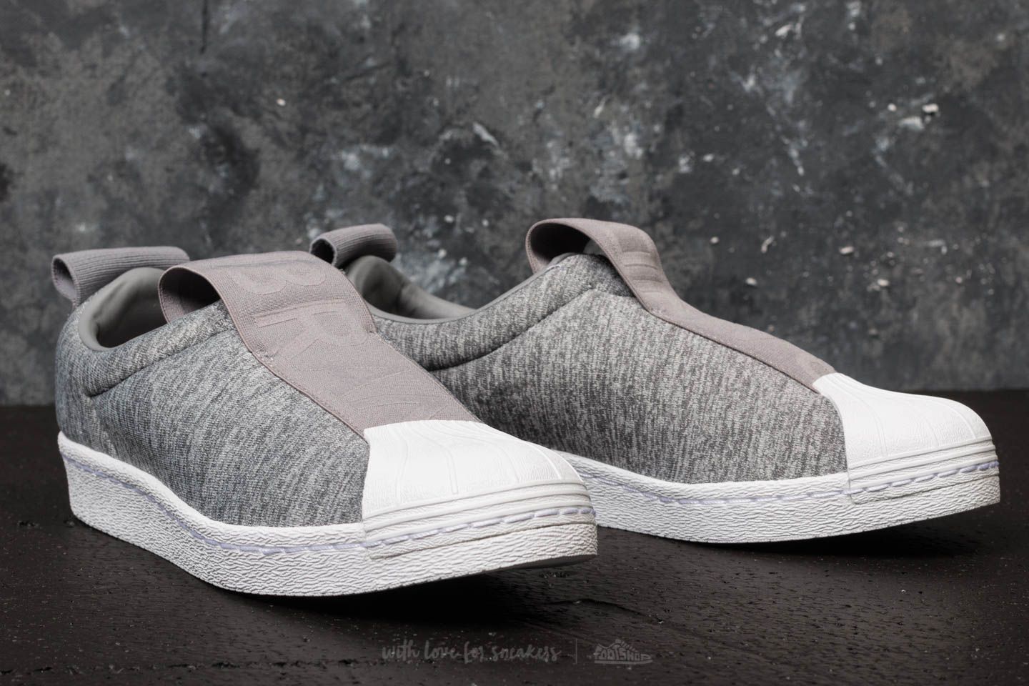 Tenis adida superstar slip on top