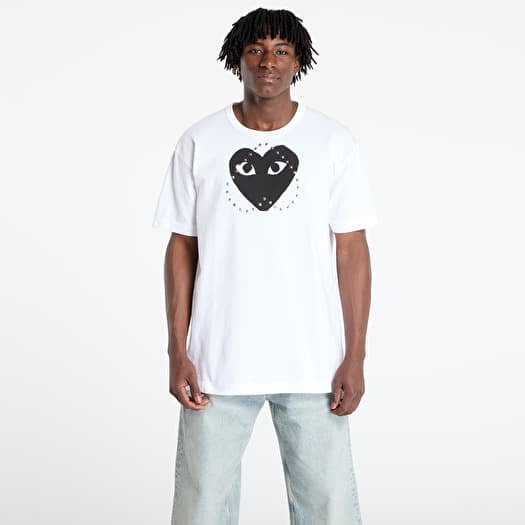 T-skjorte Comme des Garçons PLAY Print Black x Studc T-Shirt UNISEX White