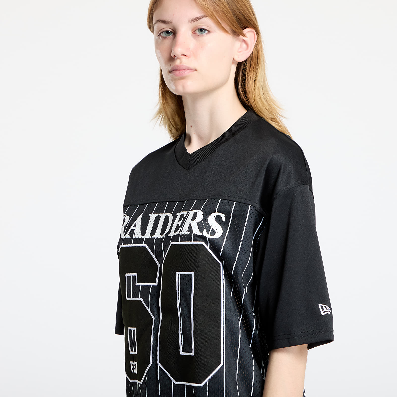 Фланелки New Era Las Vegas Raiders NFL Pinstripe Jersey UNISEX Black