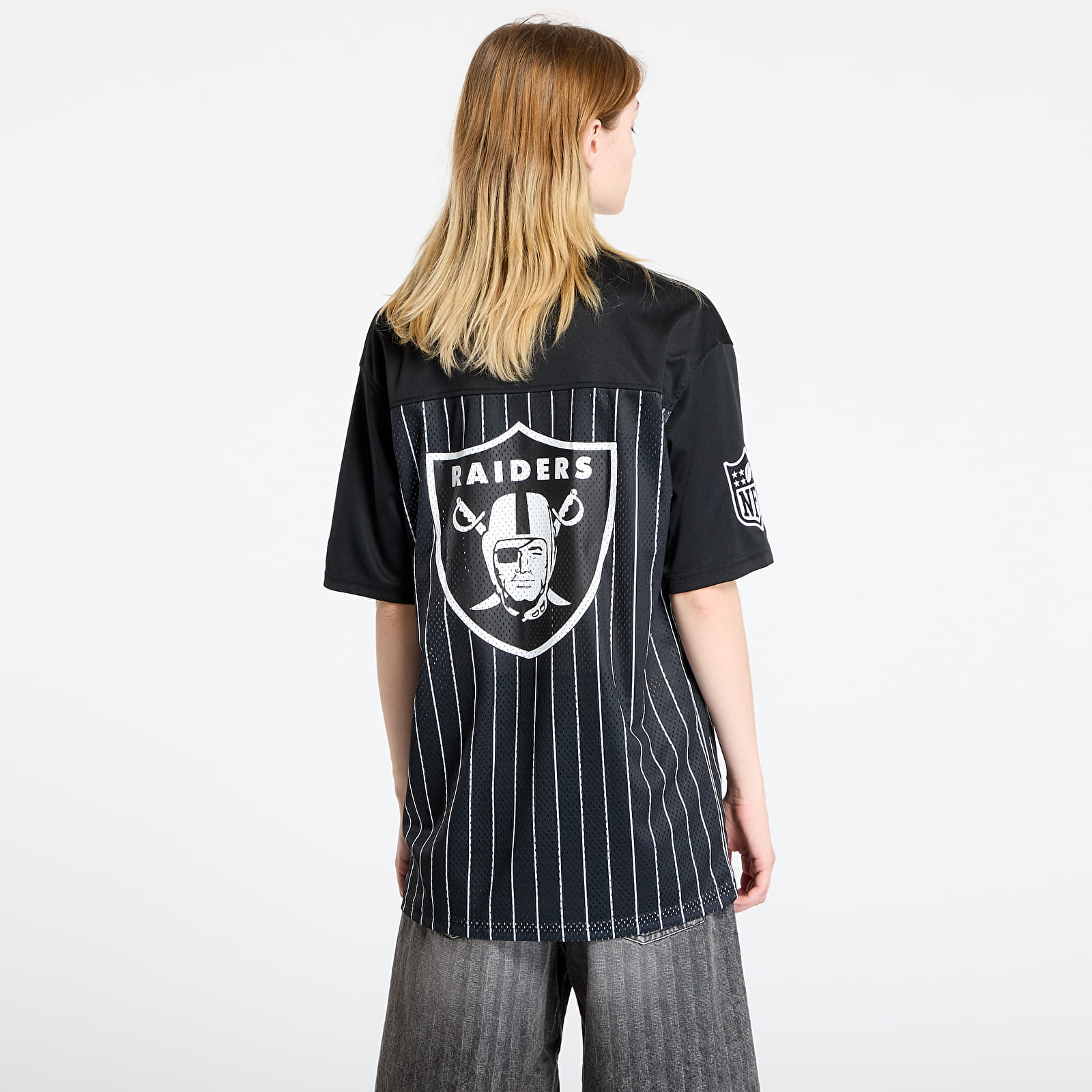Фланелки New Era Las Vegas Raiders NFL Pinstripe Jersey UNISEX Black