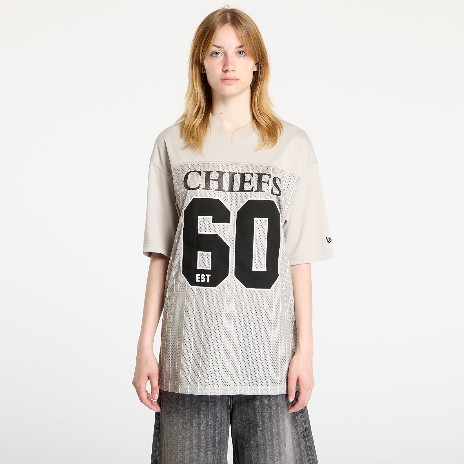Koszulki New Era Kansas City Chiefs NFL Pinstripe Jersey UNISEX Stone
