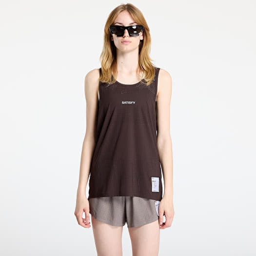 Tank top Satisfy Space-O Singlet UNISEX Deep Mahogany