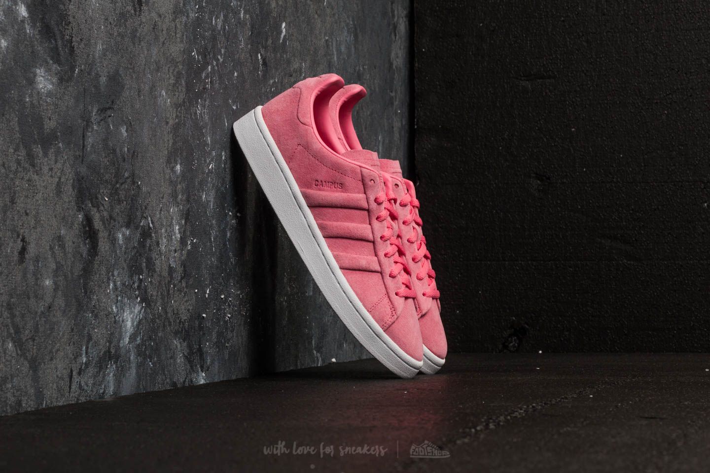 Női cipők adidas Campus Stitch And Turn W Chalk Pink/ Chalk Pink/ Gold Metallic